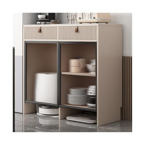 Sweeper Robot Storage Cabinet Sweeper Organizer Sweeper Shelf Storage Cabinet Living Room Small House Put Fish Tank Shelf Sweeper Organizer(Champagne,1.2m) - color: Champagne, size: 1.2m