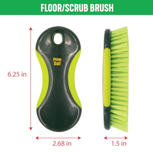 Pine-Sol Scrub Brush Set - Long Handle Cleaning Brushes with Heavy Duty Bristles and Comfort Grip - Scrubbers for Kitchen, Household, and Dishwashing, 5 Pieces - size: 5 Piece Set