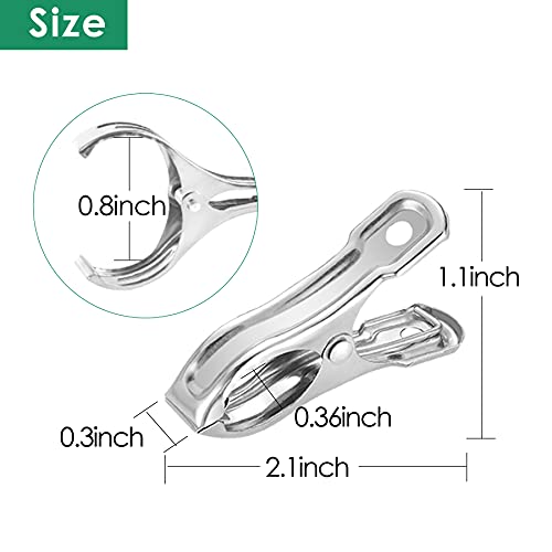 80 Pcs 2inches Gardening Clips for Netting, Metal Clamps Made of Stainless Steel, Have a Strong Grip of Greenhouse Clips Keep the Plant Cover on Garden Hoops - style: 80Pcs