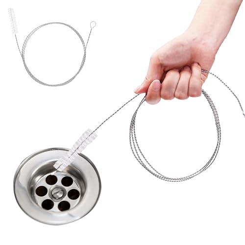 Flexible Drain Brush-Extra Long Pipe Inner Nylon Cleaner Tool for Cleaning Plumbing/Refrigerator/Sink Tube 150cm/59inch (2 PCS) - color: 2 Pcs