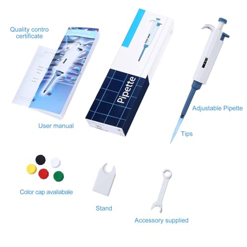 Adjustable Pipettor 0.1-2.5ul Single-Channel Variable Volume Micropipette High Accurate for Laboratory - size: 0.1-2.5ul