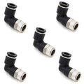 CEKER 5/16 Tubing Od x 1/4" Npt Male Thread Elbow 90 Degree Push to Connect Fittings Air Fittings Pneumatic Quick Connect Fitting Airlines Push In Connectors Tube Fittings 2Packs - size: 5/16" OD X 1/4" MNPT