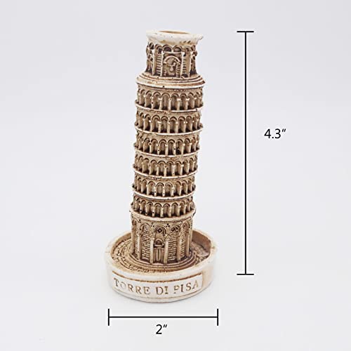 Leaning Tower of Pisa Fish Tank Decorations Reptile Turtle Lizard Spider Tanks Terrarium Building Construction Décor Ornament Pet - color: Leaning Tower of Pisa