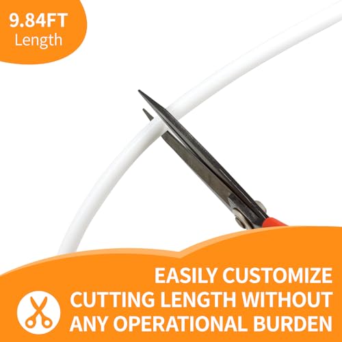 Silicone Tubes,9.84Ft 5/64" ID×5/32" OD (2mm×4mm) White Food Grade Silicone tubing,For Food Grade Soft Milk Beer Drink,Home Brewing Wine making, Engine,Fish Tank Air Pump - color: White, size: 2mm×4mm