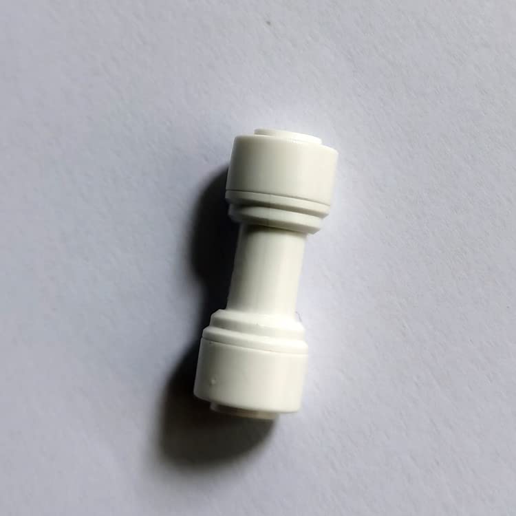 Malida 1/4" OD to 1/4" OD push fit straight union quick connector for RO water system push to connect tube (10pack) - size: I-TT-0202