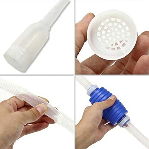 Aquarium Fish Tank Siphon and Gravel Cleaner - with Flow Control Valve - A Hand Siphon Pump to Drain and Replace Your Water in Minutes!