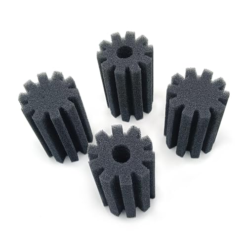 Aquarium Sponge Filter Replacement Sponges (4-Pack) for Small(5-20 Gallon) - size: Replacement Sponge(5-20gal)