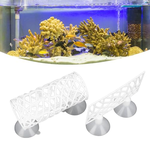 Betta Fish Tunnel, Betta Sleeping Tube Hollow Design for Small Fish & Shrimp, Betta Hammock Fish Decorations Toys for Betta Guppies Resting, Aquarium Decorations - color: White