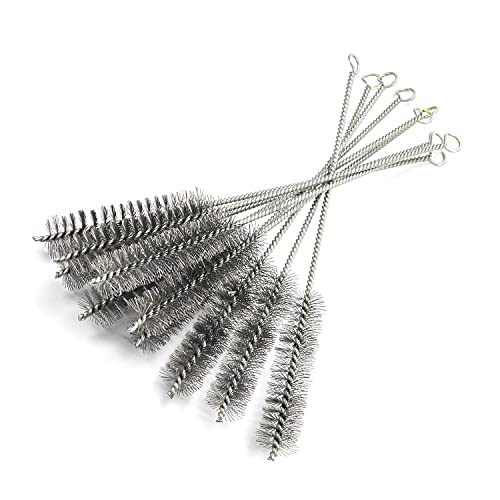 Utoolmart Steel Wire Cleaning Brush, Spiral Power Tube Brush, Steel Wire Tube Brush Cleaning Tool, Tube Bottle Brush, 1.0-inch Diameter 12-inch Length, 10pcs - color: 10pcs, size: 2.5cm
