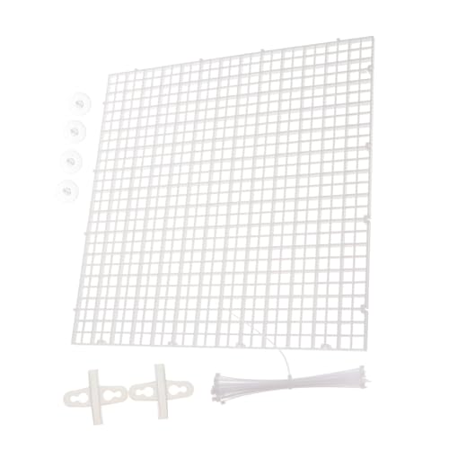TOYANDONA 1 Set Durable Fish Tank Divider Mixed Breeding Isolation Panel with Suction Cups Cable Ties for Aquarium Supplies Enhances Fish Survival Rate Isolates Aggressive Species