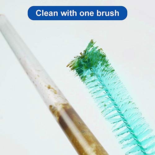 Aquarium Filter Brush, 45CM Double Ended Hose Brush Flexible Air Tube Hose Cleaner for Fish Tank or Home Kitchen