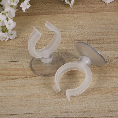 Abaodam 6 Pcs Window Candle Suction Cups Clamp Christmas Candle Suction Cups Holder - Aquarium Isolation Clip Air Hose Tube Holders Clamps for Fish Tank 32mm - size: Size 3