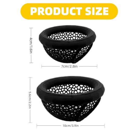 Laoha 2 PCS Floating Betta Hammock & Shrimp Shelter – 3D Printed Aquarium Decor with Feeding Ring, Safe Resting Spot for Betta Fish, Shrimp and Small Fish