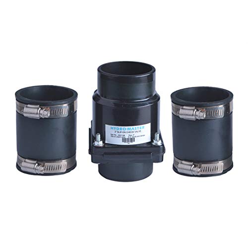 Plastic Sump Pump Check Valve with Stainless Steel Clamps 2 inch