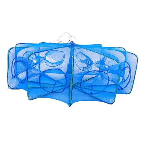 Abaodam Portable Thickened Square Fishing Net Cage for Shrimp Fish and Eels Foldable Design for Easy Storage Mesh for Freshwater and Use