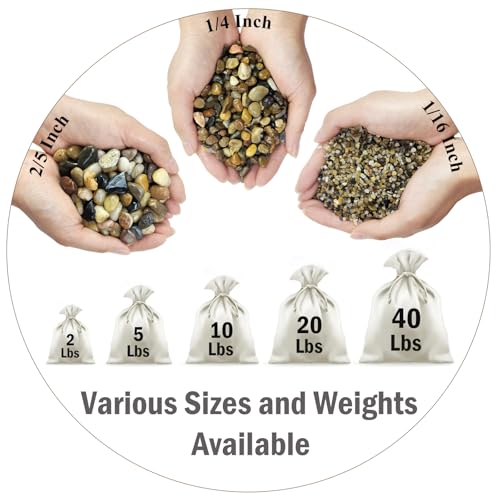 FANTIAN 2 lbs Aquarium Sand. 1/16 Inch Fish Tank Coarse Sand Pea Gravel for Substrate, Terrariums, Vase, Plant, Soil Cover and Outdoor Landscaping - size: 1/16 Inch