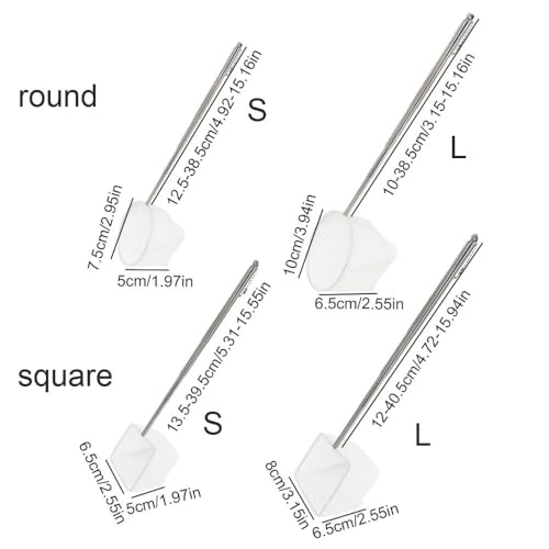 Aquarium Net with Extendable Long Handle, Adjustable Wastes Skimming Cleaning Tools Nylon Fishing Mesh Nets with Long Plastic Handle - color: round, style: S