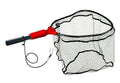 Ego S1 Slider Fishing Net, Ultimate Fishermen’s Tool Fixed Handle, Replaceable Head, Salt & Freshwater, 17x19 Inch Hoop - color: Red/Black, size: Pvc Coated Nylon Mesh