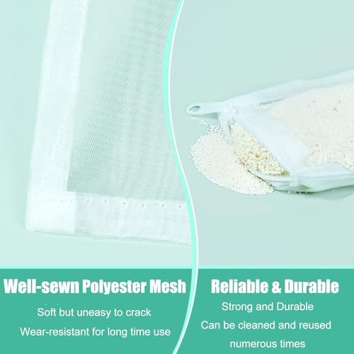AQUANEAT Aquarium Filter Media Bags 6pcs Fish Tank Extra Fine 100 Micron Mesh Bags with Plastic Zipper for Activated Carbon (3” x 4”) - size: 3” x 4”
