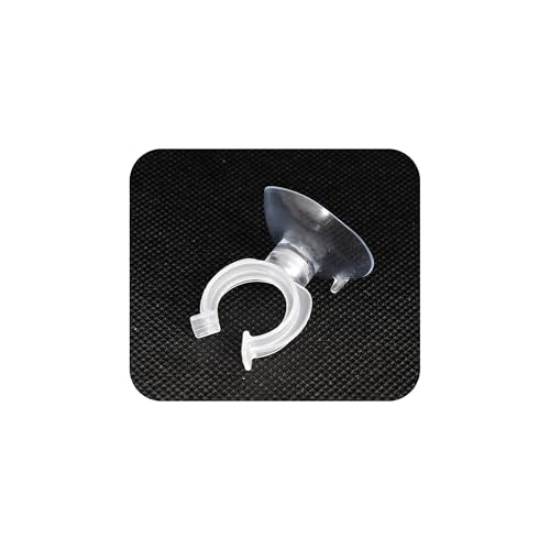 20PCS 17mm Aquarium Suction Cup Clips, Clear Airline Tube Holders for Fish Tank Air Hose, Clamps for Aeration Tubing Setup and Organization - size: 17mm