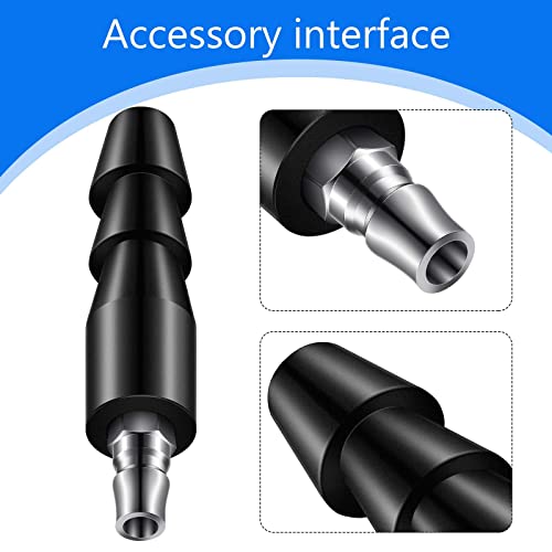 Zhanmai 2 Pcs Vac U Lock Adapter Quick Air Connector Quick Connector Device (Black) - color: Black