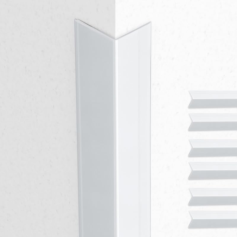 Proflex Wall Corner Protector - Clear 2 inch x 36 inch - Pack of 6 - Self Adhesive Corner Guards for Walls Edge Protection – Easy to Apply – No Tools Needed - color: Clear, size: 2 x 36 In - (6PCS)