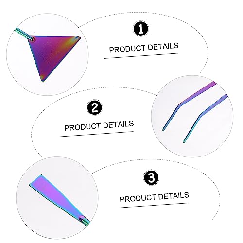 Mikikit 3Pcs Stainless Steel Aquarium Cleaning Tool Set Spatula Tweezers for Water Plants Durable Rustproof Aquascaping Tools for Fish Tank Maintenance