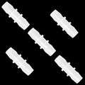 Plastic Hose Barb Fitting 3/4" x 3/4" Pipe Connectors Joint Splicer Mender Adapter Union for Aquarium Household Adapters Fuel Gas Liquid Air (Pack of 5) - size: 3/4 Inch-5pcs
