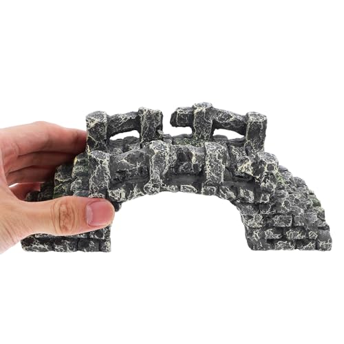 Beaupretty Mini Resin Arch Bridge Aquarium Decoration for Fish Tank Landscape, Tiny DIY Resin Bridge Model for Micro Scene and Turtle Basking Platform