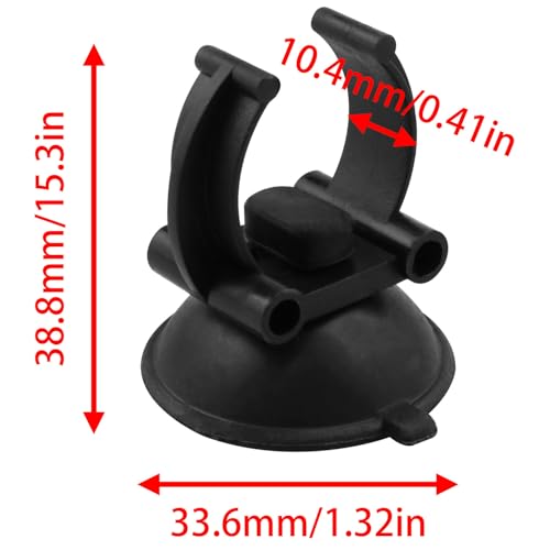 Aquarium Suction Cups Heater Suction Cup with Clamp for Aquarium Heaters Piping Hoses Plant Fish Tanks 12PCS