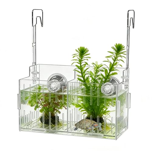 Aquarium Plant Holder, Versatile Placement, 15x10x12cm, Fish Tank Greenery, Planted Aquarium Shelf, Fish-Friendly, for Corner, Shelf, Underwater Vine, Moss - color: Double Grid