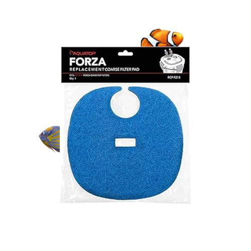 AquaTop Coarse Blue Filter Sponge with Bag & Header - Fits FZ13 Canister Filter - Traps Large Dirt for Cleaner Water – Ideal for Fresh & Saltwater - size: FZ13