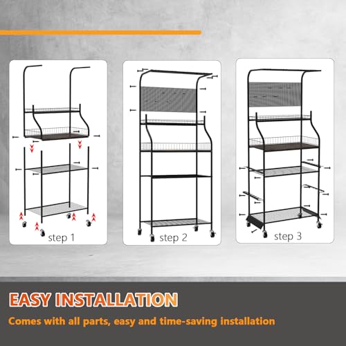 Heavy Duty Fishing Rod Rack, Fishing Organizer for Garage, Fishing Gear Holder for Garage with Movable Wheels - size: 15 Rods & Upgraded Pegboard