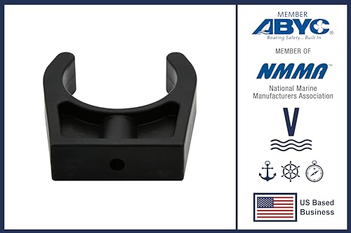 Vinland Marine Boat Stowage Clip for Ø1, Ø1-1/4, Ø1-1/2, Fishing Tool Holder, Fishing Rod Holder Clips, Boat Hook Holder Boat Ladder Clip Boat Paddle Holder Boat Tool Holder - size: For Ø1-3/4"
