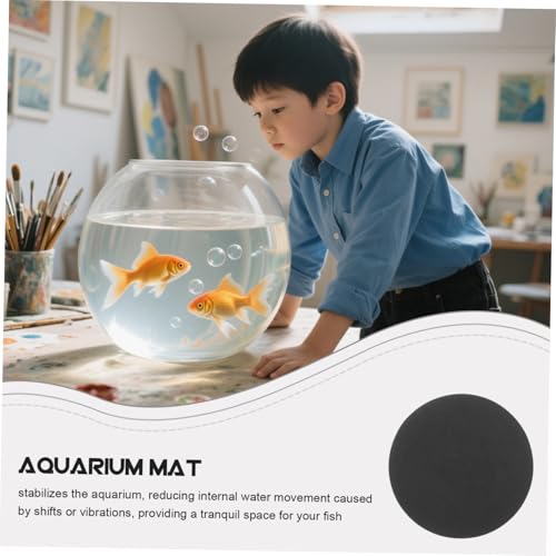 TOYANDONA Non Slip Fish Tank Mat for Under Tank Support Easy to Clean Bottom Mat for Reptile Terrariums and Household Use - size: 15.00X15.00X1.00CM
