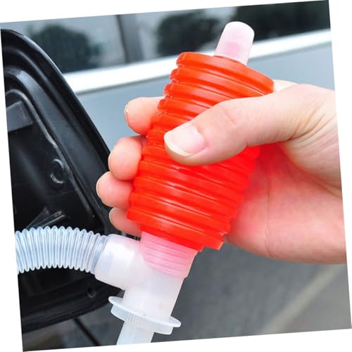 Generic 2 Pcs Manual Fuel Transfer Siphon Pump for Cars Oil Siphon Hose Kit with Water Syphon Hose Automotive Oil Changing Tool for Gasoline Barrel Pump