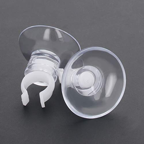 MroMax Aquarium Suction Cup Clips Airline Tubing Hose Heater Clips Clamps Holder for Fish Tank Clear 7mm to 11mm 6Pcs - size: 6pcs 7mm to 11mm