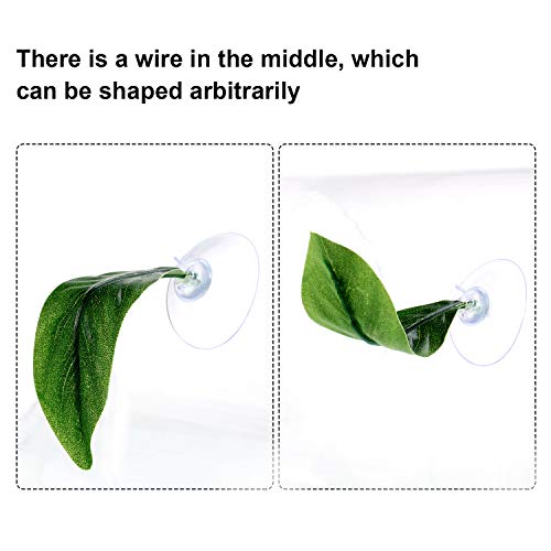 Boao 4 Pieces Betta Fish Tank Accessories Betta Leaf Hammock Pad Simulating The Natural Habitat for Tank Aquarium Spawning Grounds Breeding Resting Bed(Single Leaf) - style: Single Leaf