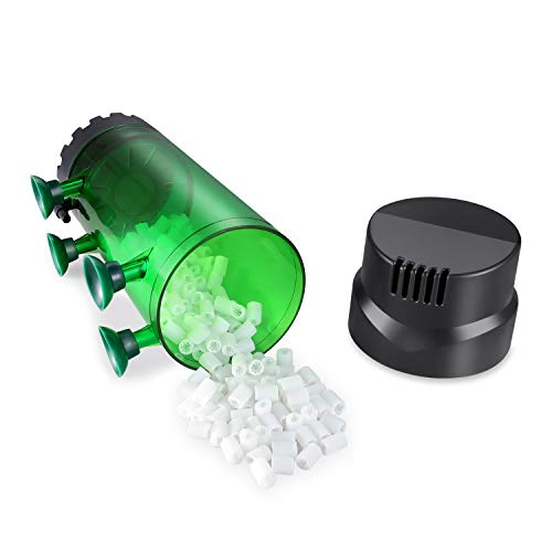 Fluidized Moving Bed Filter Bubble Bio Media Reactor for Aquarium Fish Tank with Air Stone and Sponge Filter - size: LH-600