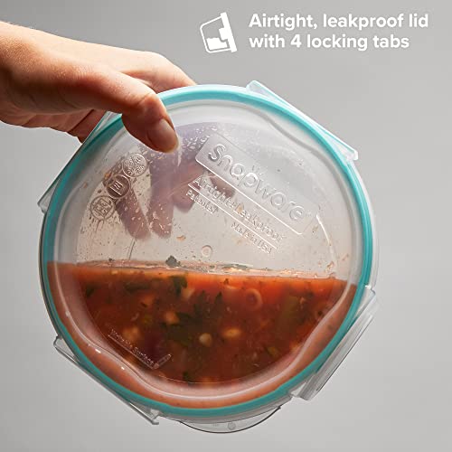 Snapware Plastic Total Solutions (14-Pack, Mixed Sizes) Food Storage Containers Set, Airtight & Leakproof Plastic Locking BPA-Free Lids Tupperware, Freezer Dishwasher Microwave Safe - size: 14 Pack, style: Mixed Sizes