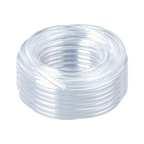 20 Feet PVC- 3/8" ID Clear Vinyl Tubing Food Grade Multipurpose Tube for Beer Line, Kegerator, Wine Making, Aquaponics, Air Hose - size: 3/8" ID, style: 20 Feet