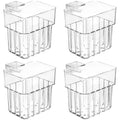 NOLITOY 4pcs Aquarium Holders Transparent Aquatic Cups for Fish Tanks Hanging Planter for Plants Easy Installation Compatibility Aquarium Accessories