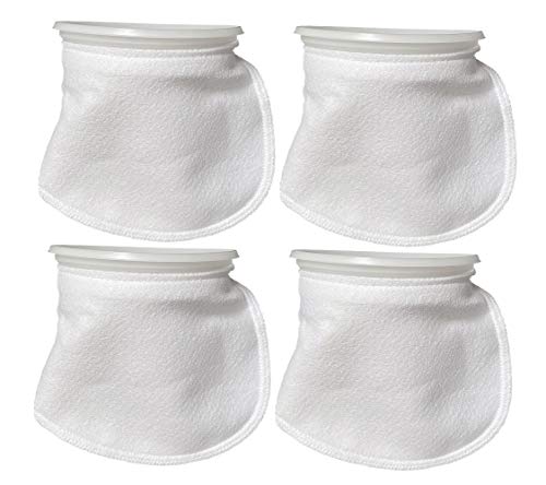 Sock Filters - 100 Micron - Aquarium Felt Filter Bags - Custom Made in USA (7 Inch Ring by 8 Inch Long 4 Pack) - color: 4 Pack, size: 7 Inch Ring by 8 Inch Long