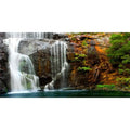 AWERT 48x18 inches Waterfall Terrarium Background Tropical Aquarium Background Mountain Lake Reptile Habitat Background Durable Polyester Background - size: 48x18in/120x45cm