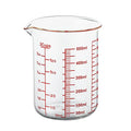 High Borosilicate Glass Measuring Cup-V-Shaped Spout，Glass Measuring Beaker for Kitchen or Restaurant, Easy to Read, 500 ML (16 Oz, 2 Cup) - size: 2Cup,500ML