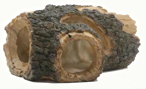 Beard Dragon,Lizard and Reptile Hide,Fish Tank Accessories Hides,Aquarium Decor for Betta Fish,Shrimp,Hermit Crabs,Spiders,Mice,Leopard Geckos,Toads and Frogs (Brown, m) - size: m