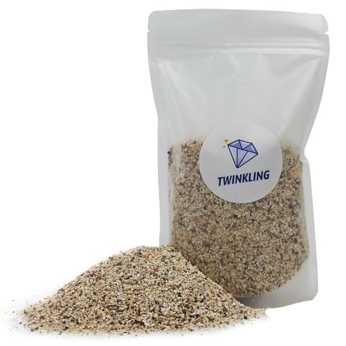 TWINKLING Silica Sand, Aquarium Sand, Horticultural Sand, Vermiculite, Coarse Sand for Plants, Fire Pit, Aquarium, Fish Tank, Resin Art, DIY Craft, Vase Filler, Home Decor, 410g/14.5oz (16-30 Mesh) - size: 16-30 Mesh