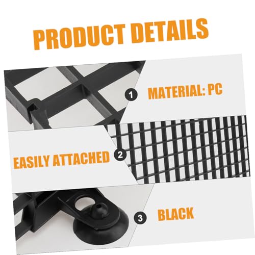 Cabilock Aquarium Fish Tank Divider Board 10pcs Black Plastic Grid Partition for Fish Tank Isolation and Bottom Filter Suitable for Breeding and Aquarium Separation