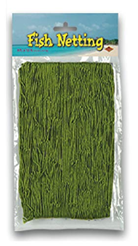Beistle Set of 12 Fish Nets in Multicolor, Pirate Party Decorations, Nautical Party Wall Decor, Supplies for Birthday, Pirate, Luau Themed Party, 4' x 12' (Pack of 2) - color: Assorted, size: 4' x 12' (Pack of 2)