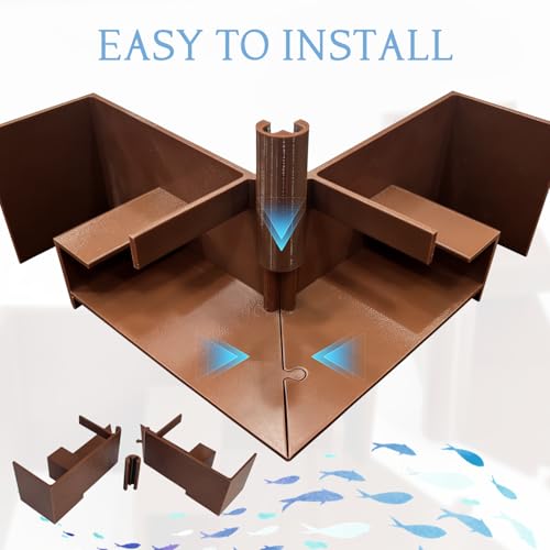 Aquarium Cave - Fish Fish Habitat Tunnel Decor for Shrimp Hideout and Betta Fish, Underwater Maze Tunnel Aquatic Decorations, Fish Habitat Accessories for Aquariums